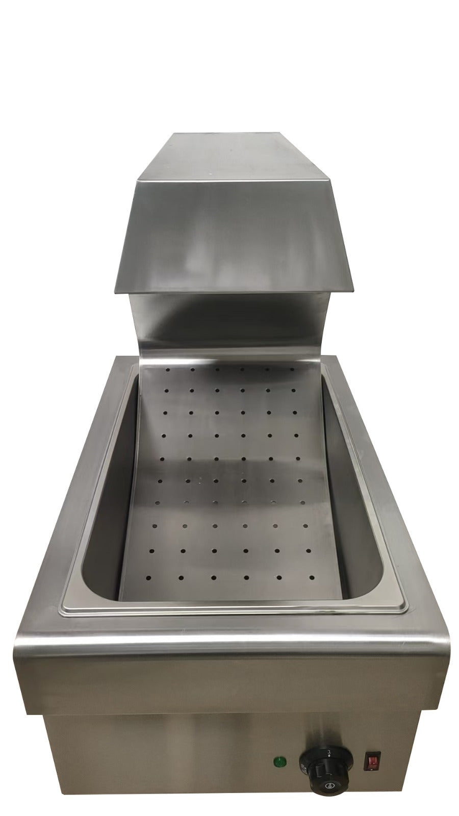 Countertop Chip Scuttle – Heated Chip Dump with Overhead Light & Bottom Heating Element (13amp Plug)