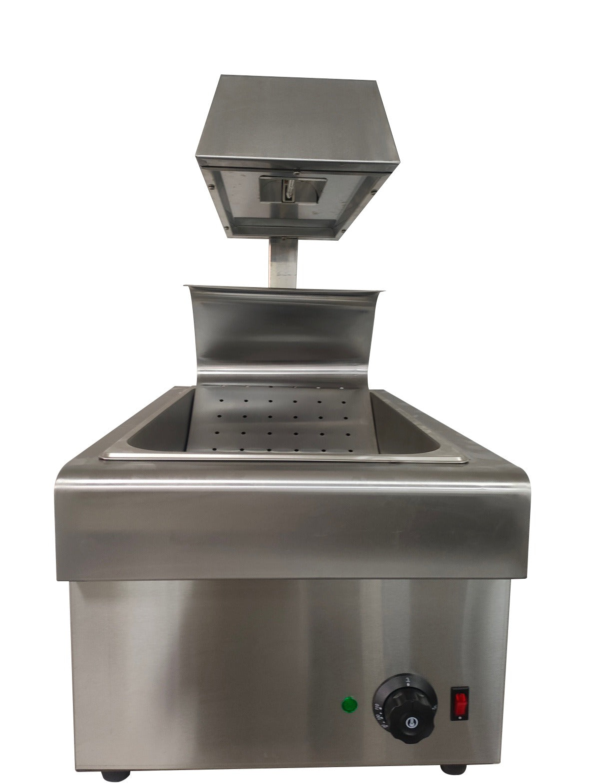 Countertop Chip Scuttle – Heated Chip Dump with Overhead Light & Bottom Heating Element (13amp Plug)