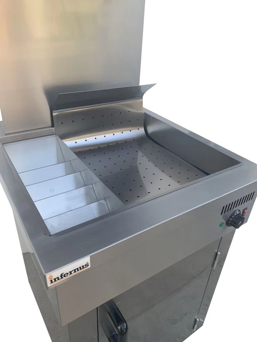 Infernus Chip Scuttle – Heated Chip Dump with Overhead Light & Storage (13amp Plug)