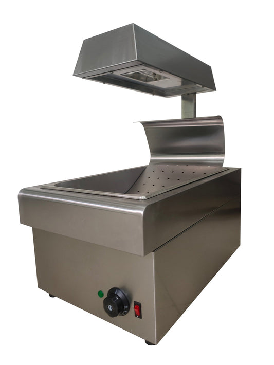 Countertop Chip Scuttle – Heated Chip Dump with Overhead Light & Bottom Heating Element (13amp Plug)