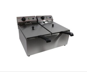 Infernus INEF-102L Commercial 10L Twin Tank Electric Fryer 6kW (2 x 13A Plugs)