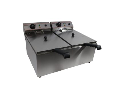 Infernus Countertop Electric Twin Tank Fryer - 2 x 10L