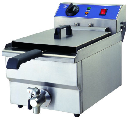 Infernus Countertop Electric Single Tank Fryer With Tap- 10L