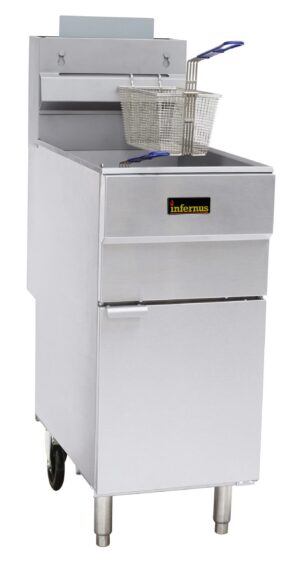 Infernus INF-003LPG Commercial 3 Burner Freestanding LPG Gas Fryer 23L 26.4kW