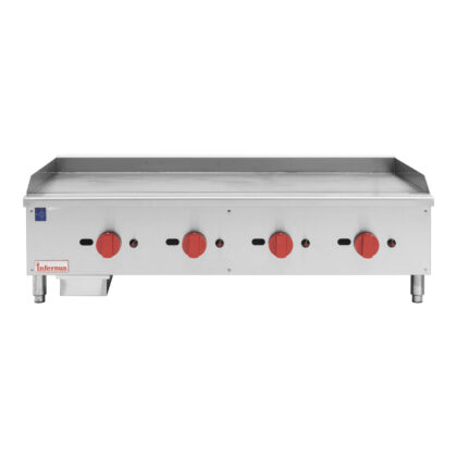 Infernus 4 Burner Heavy Duty 20mm Plate Gas Griddle - 120cm/48"