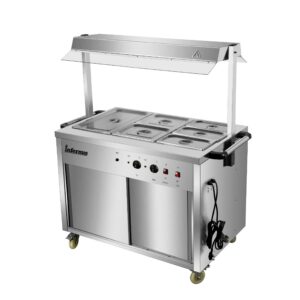 Heated Display Hot Cupboard with light 121.5cm