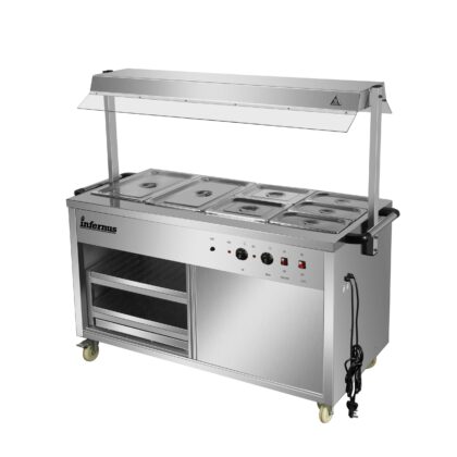 Heated Display Hot Cupboard With Light 155.5cm
