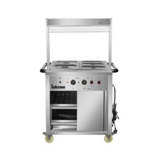 Heated Display Hot Cupboard With Light 88cm