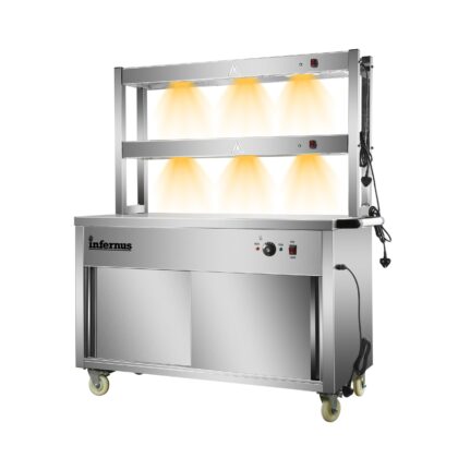 Heated Display Hot Cupboard & Gantry- 120cm