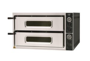 GGF Basic 44 Commercial Twin Deck Electric Pizza Oven 9.6kW (8x 14")