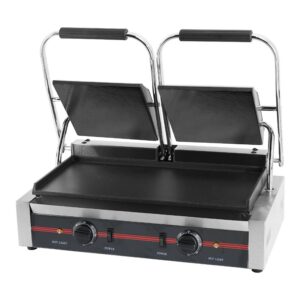 Infernus INF-PG2SF Commercial Twin Panini Grill Smooth Plates 3.6kW 570mm