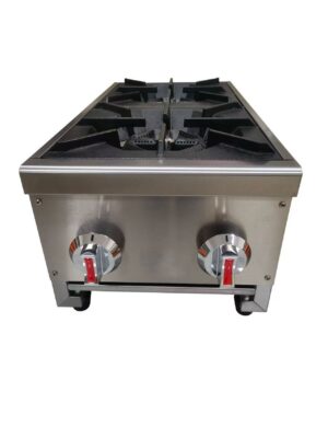 Infernus INF-22N Commercial 2 Burner Countertop Gas Range Hob 6.65kW (LPG)