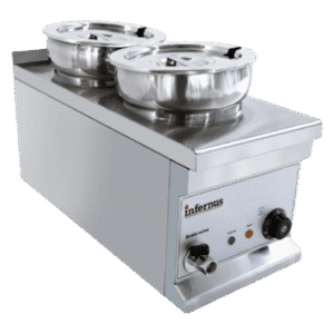 Infernus 2 Pot Electric Round Bain Marie – 2 x 7L