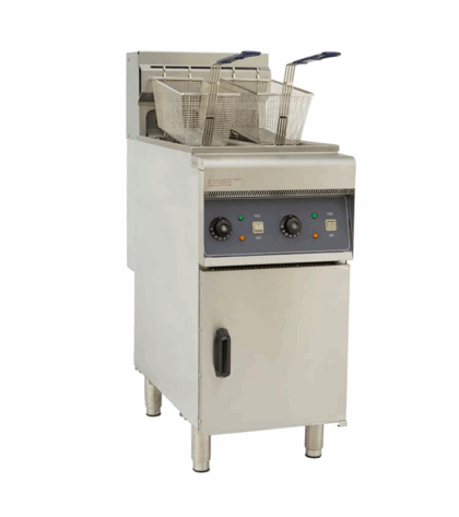 Infernus Free Standing Twin Tank Electric Fryer - 2 x 10 Litres