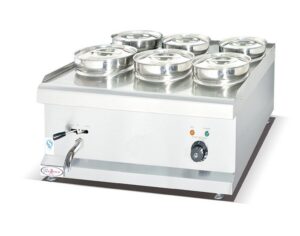 Infernus INF-6D Commercial 6 Pot Electric Wet Well Bain Marie 2.2kW (13A)