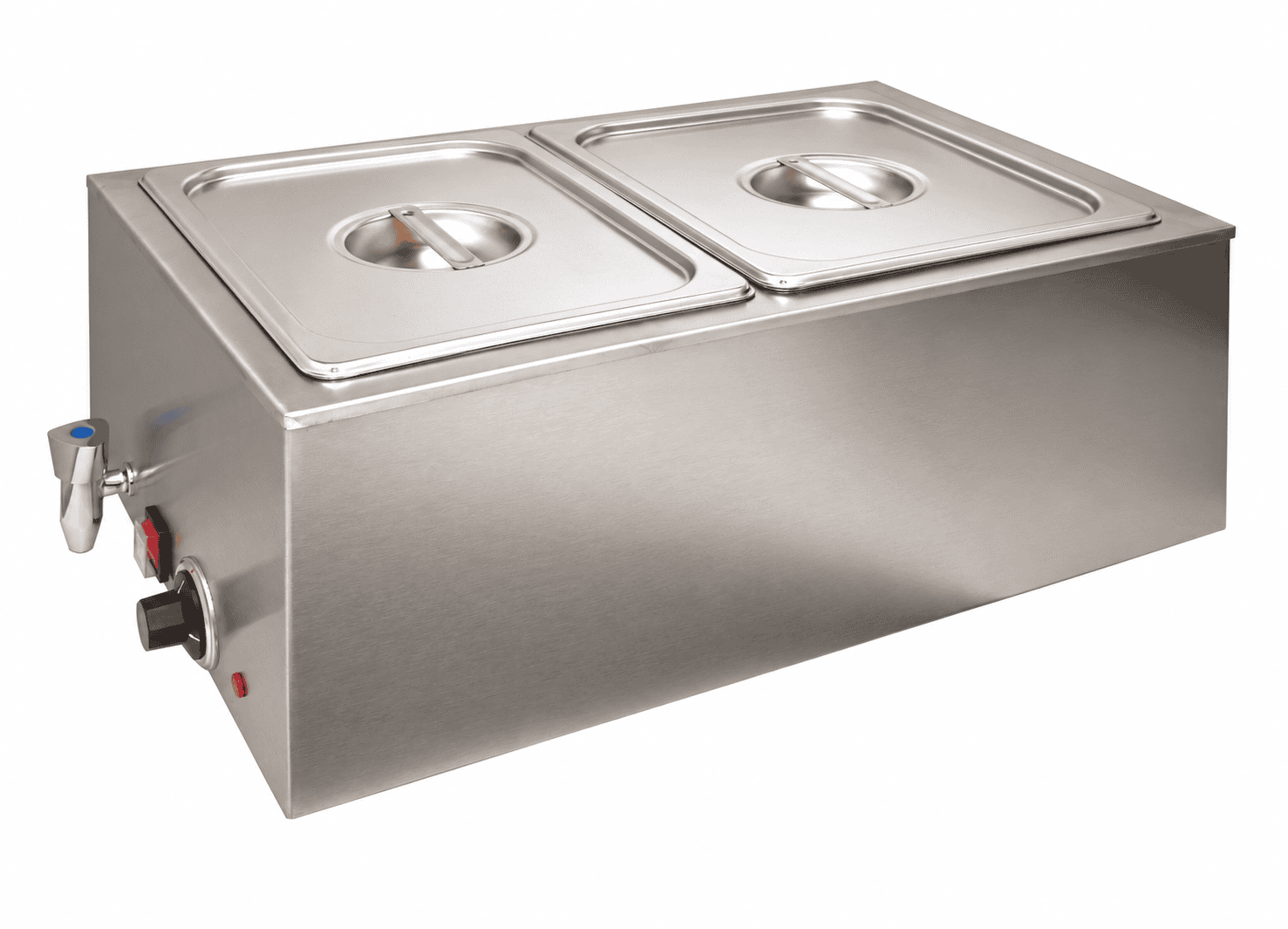 Infernus Electric Bain Marie with Tap – 2 x GN 1/2 Pans