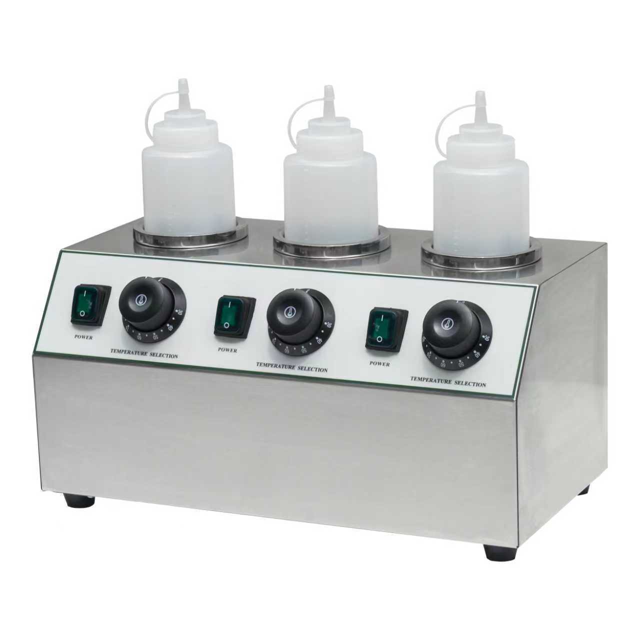 Infernus BW3 Commercial Electric Sauce Bottle Warmer – 3 Hole / 1000ml (13A)