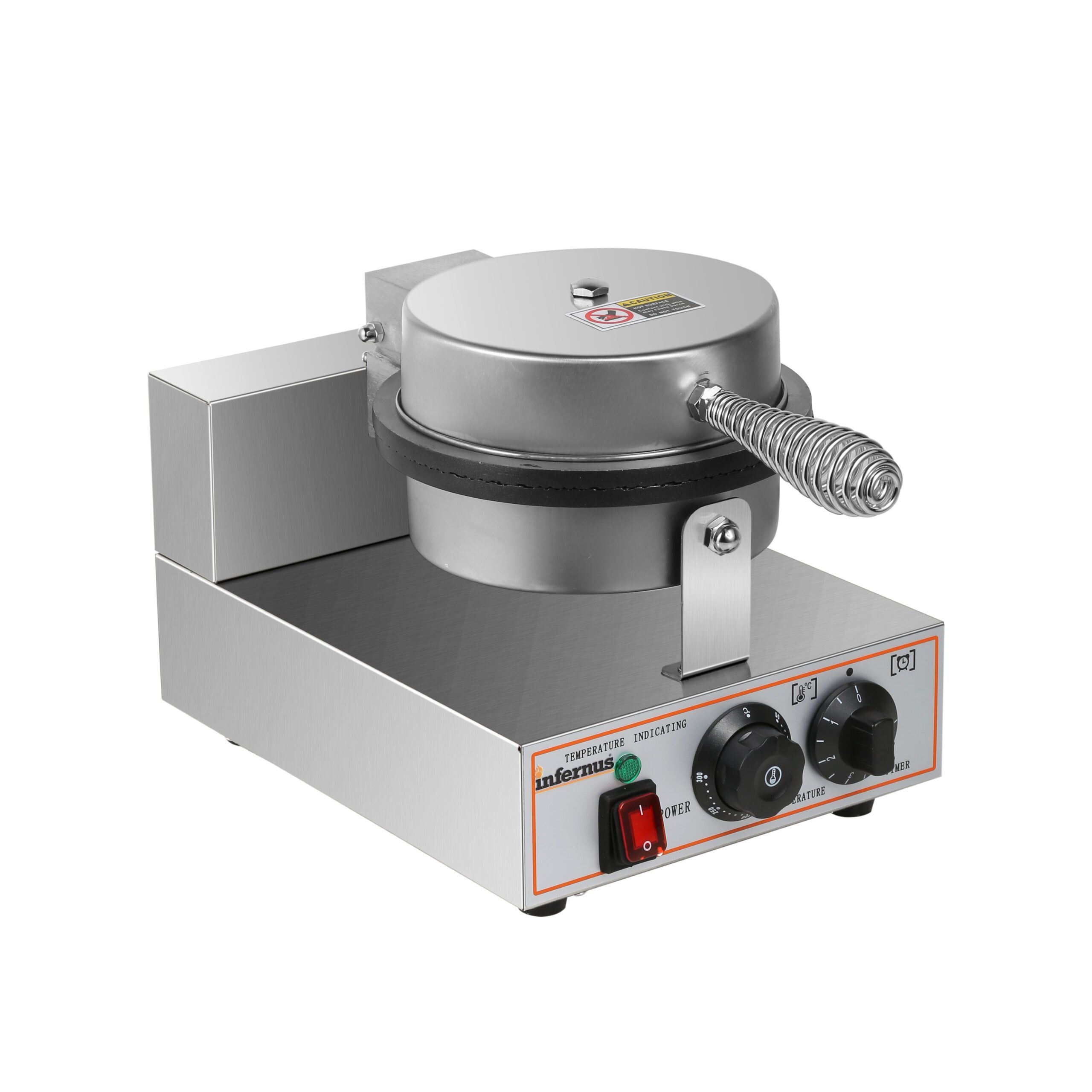 Infernus CB1 Commercial Waffle Cone Maker Baker 1kW with Mandrel (13A) - Image 4