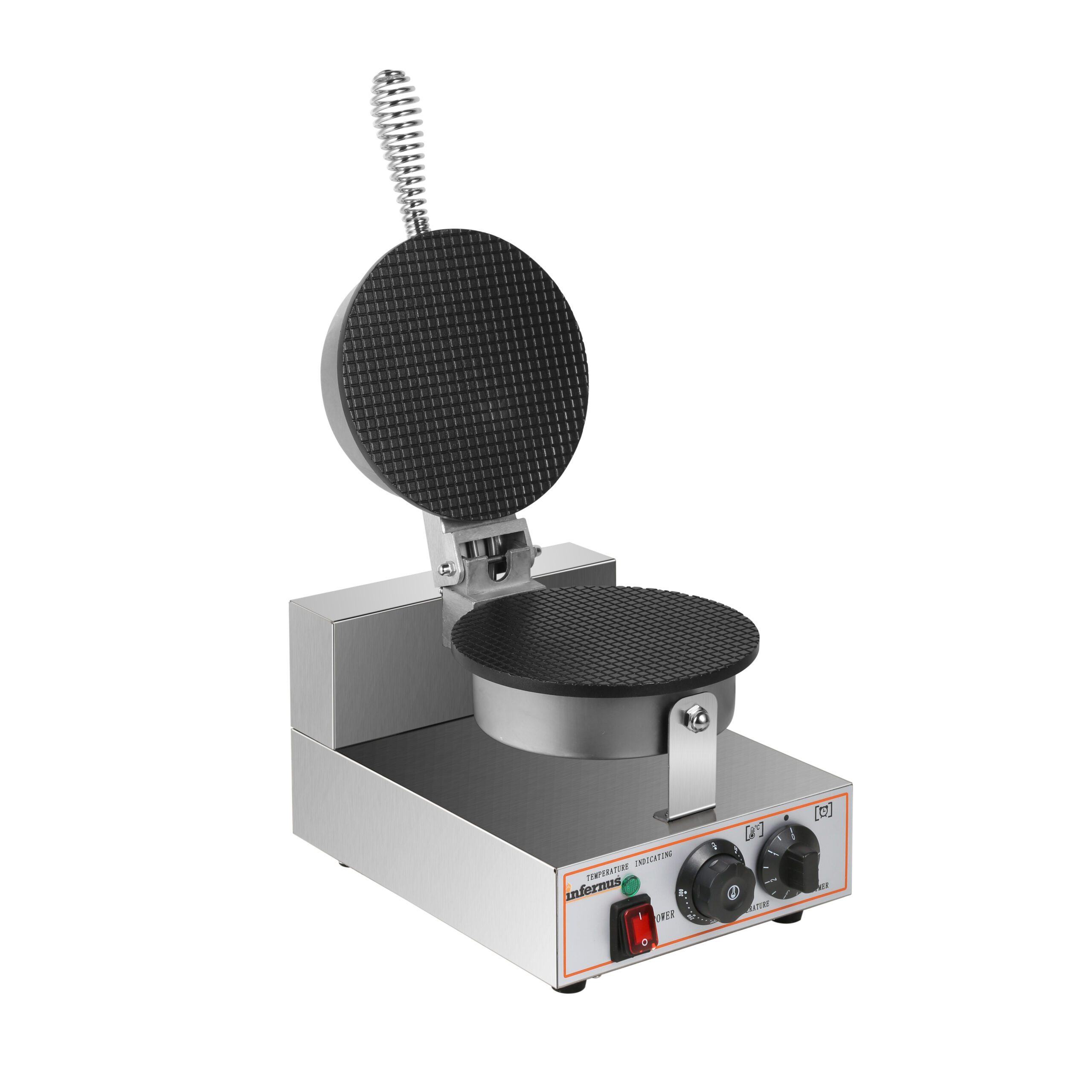 Infernus CB1 Commercial Waffle Cone Maker Baker 1kW with Mandrel (13A) - Image 2