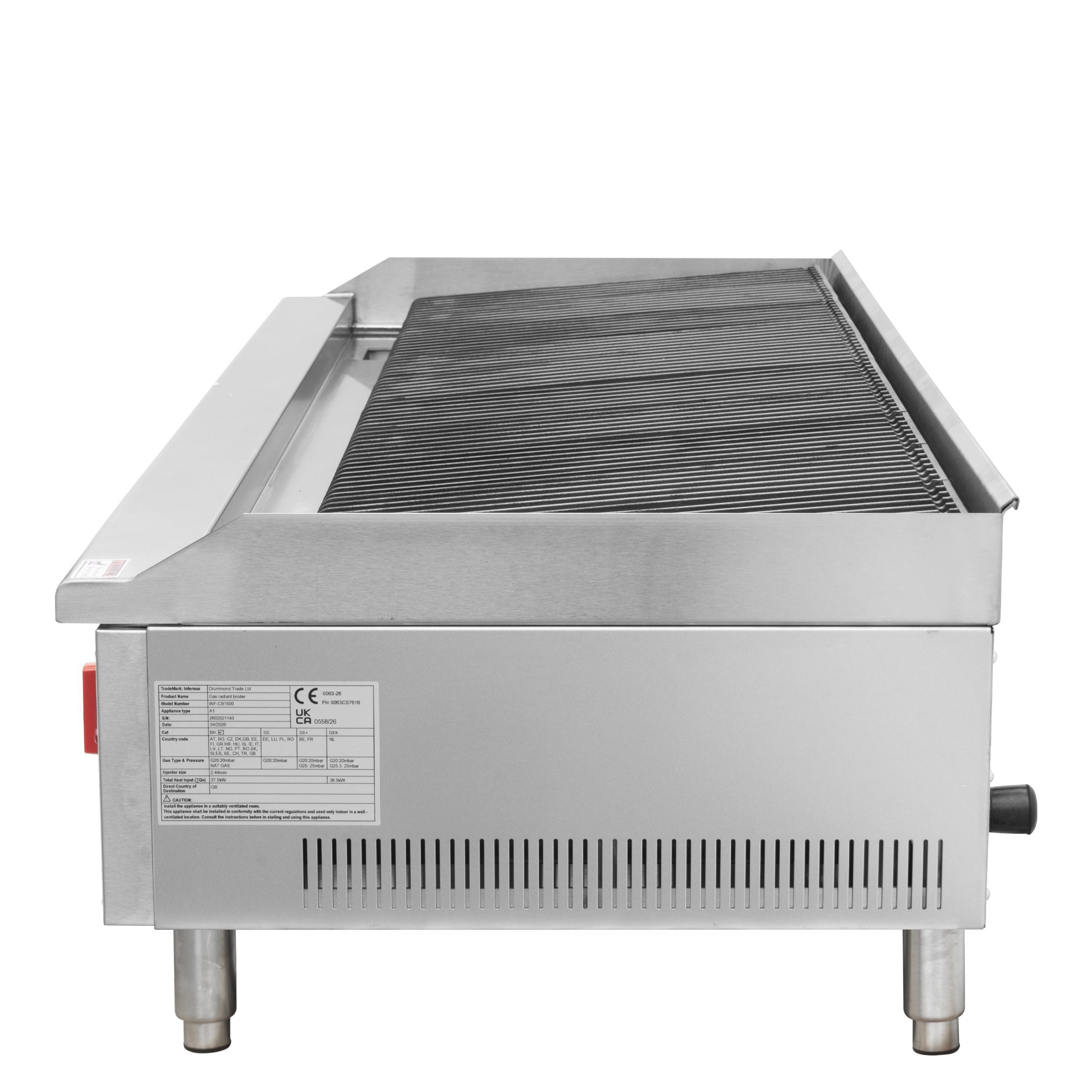 Infernus 5 Burner Gas Radiant Charbroiler / Chargrill – 60″ - Image 6