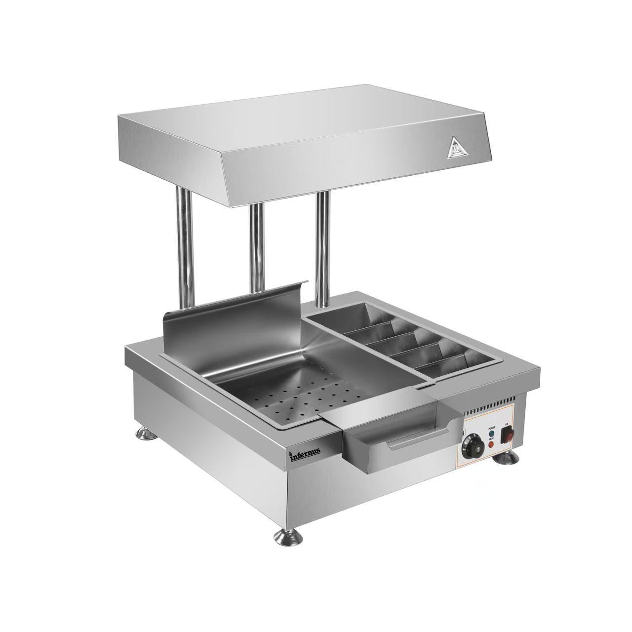 Infernus Chip Scuttle with Bagging Station INF-F1T1 – Commercial Chip Warmer - Image 4