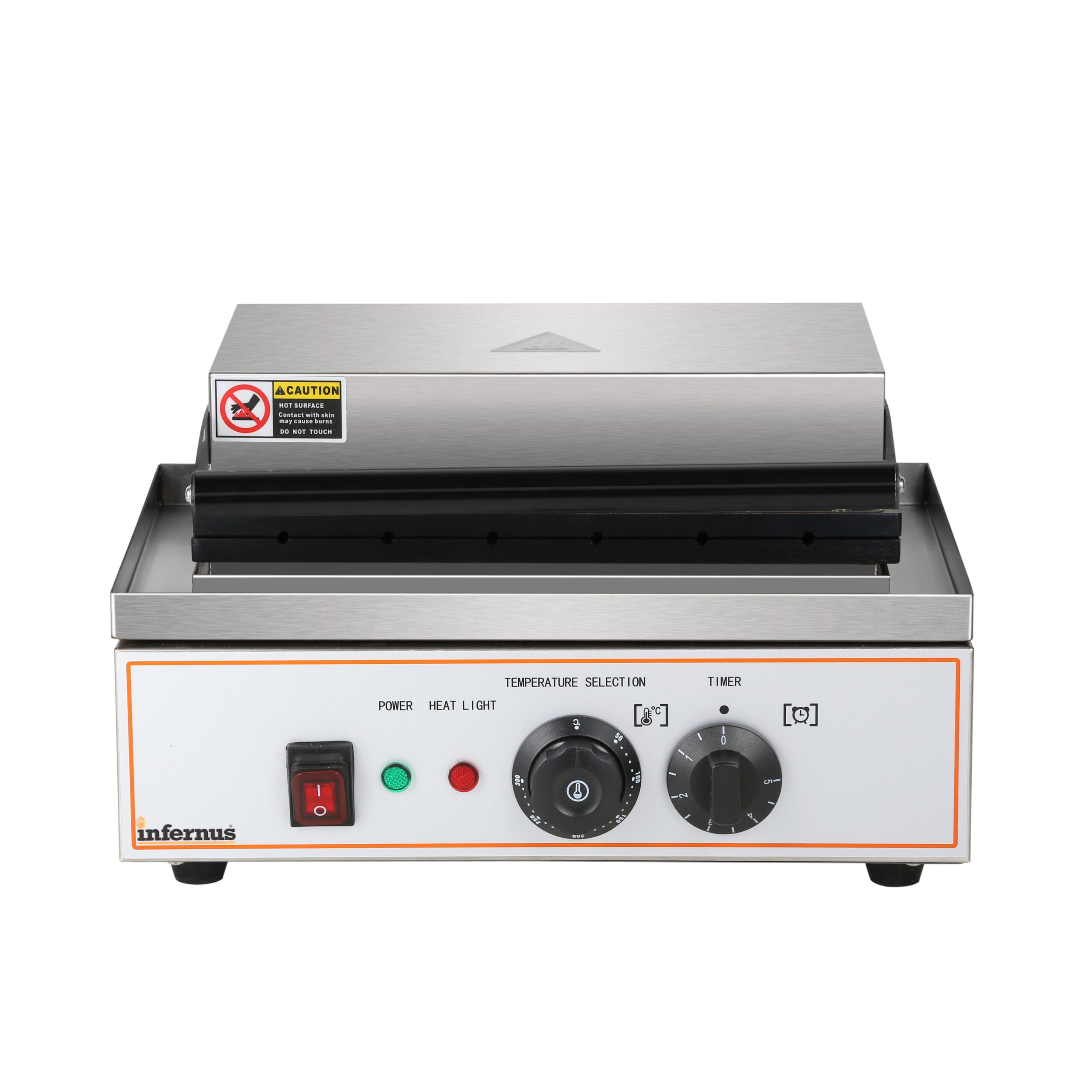 Infernus INF-KHD Commercial Corn & Hot Dog Waffle Maker 1.6kW (13A) - Image 2