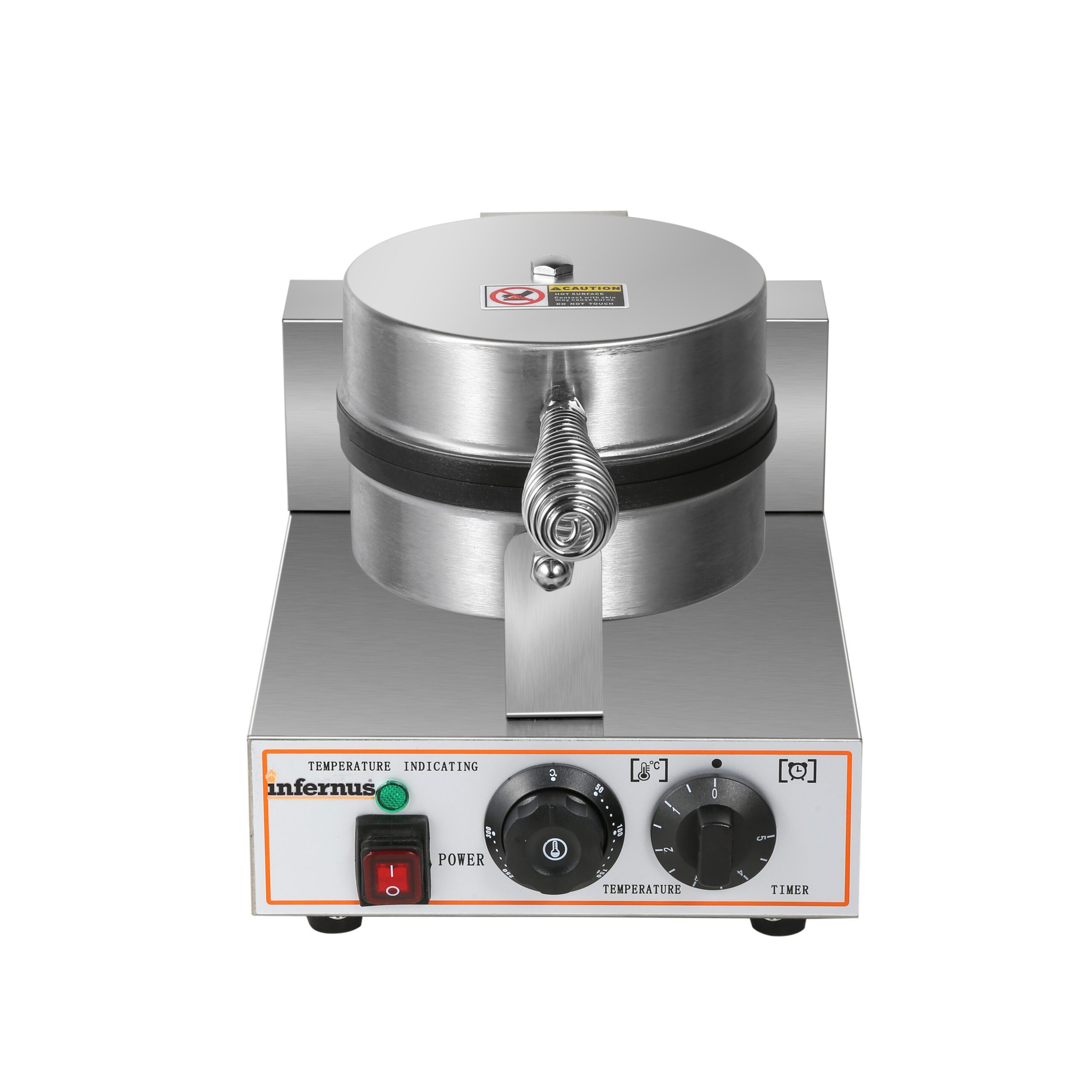 Infernus INF-WB1 Commercial Single Waffle Maker Baker 1kW (13A Plug) - Image 4