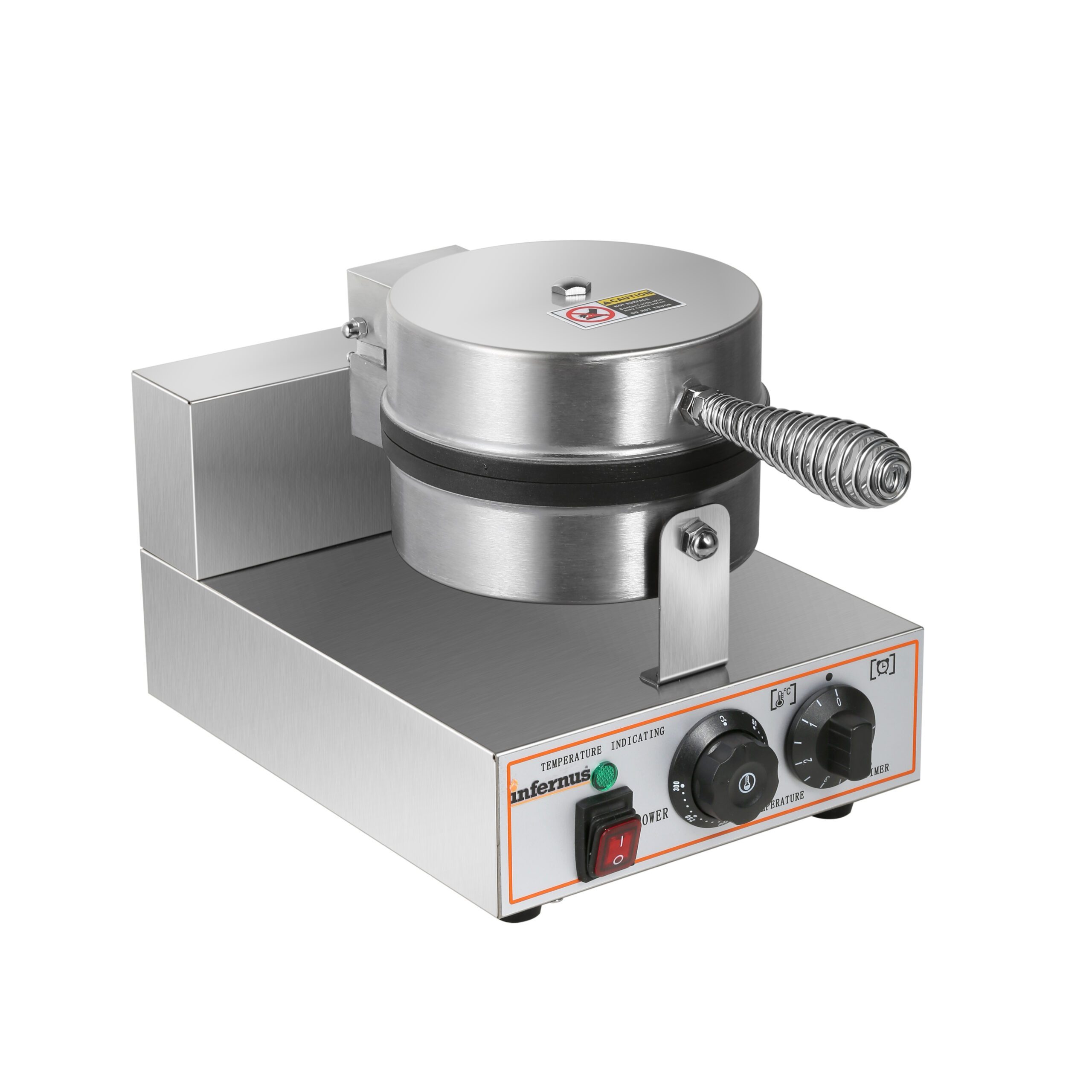 Infernus INF-WB1 Commercial Single Waffle Maker Baker 1kW (13A Plug) - Image 5
