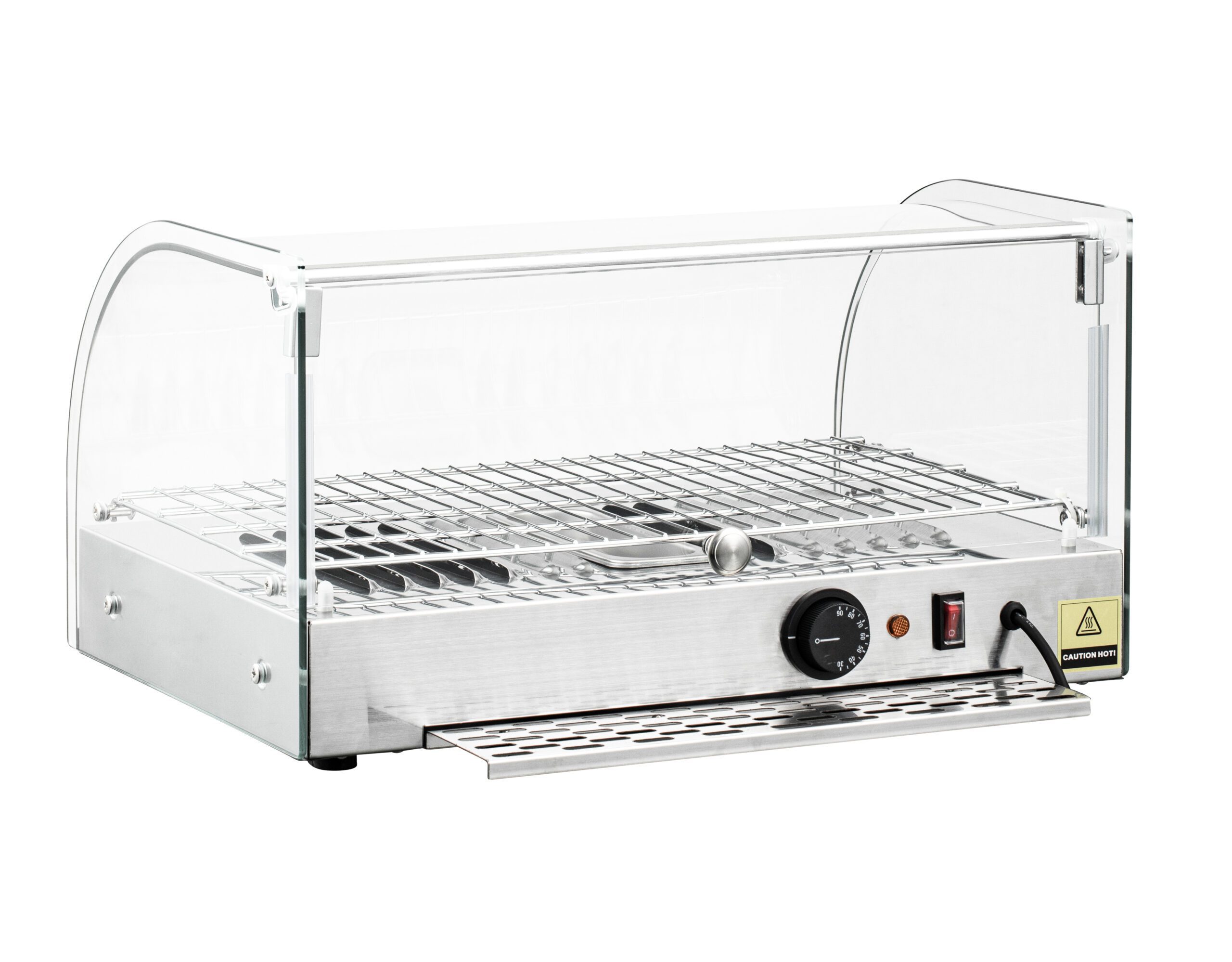 Infernus Single Shelf Counter Heated Display 25L - Curved - Image 8