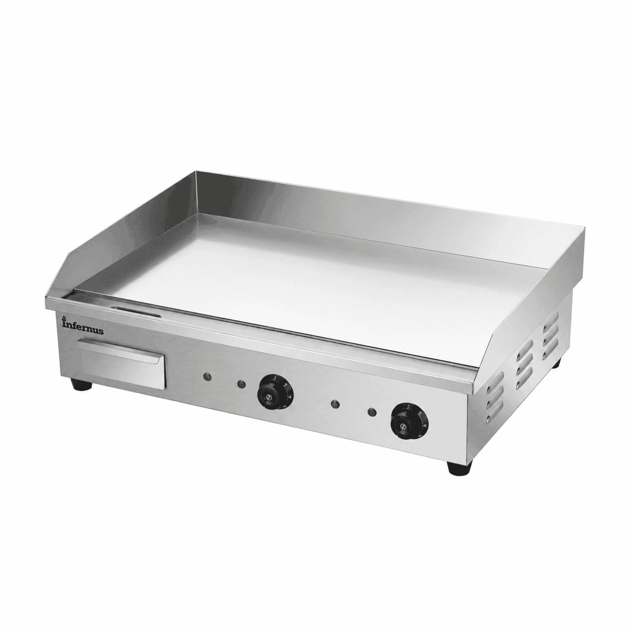 Infernus EG-820C Commercial Hard Chrome Flat Top Griddle 4.4kW Dual Zone