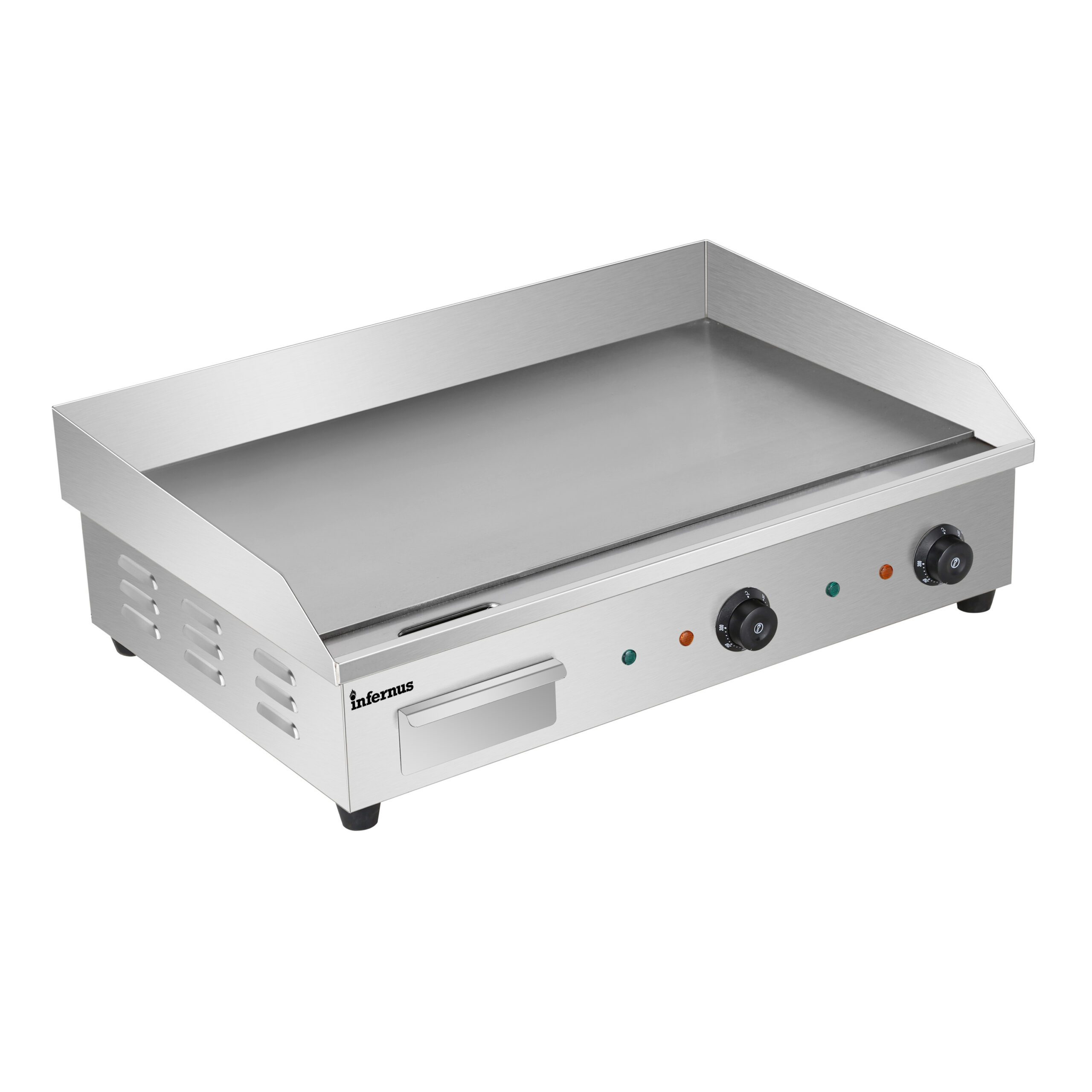 Infernus EG-820C Commercial Hard Chrome Flat Top Griddle 4.4kW Dual Zone - Image 4