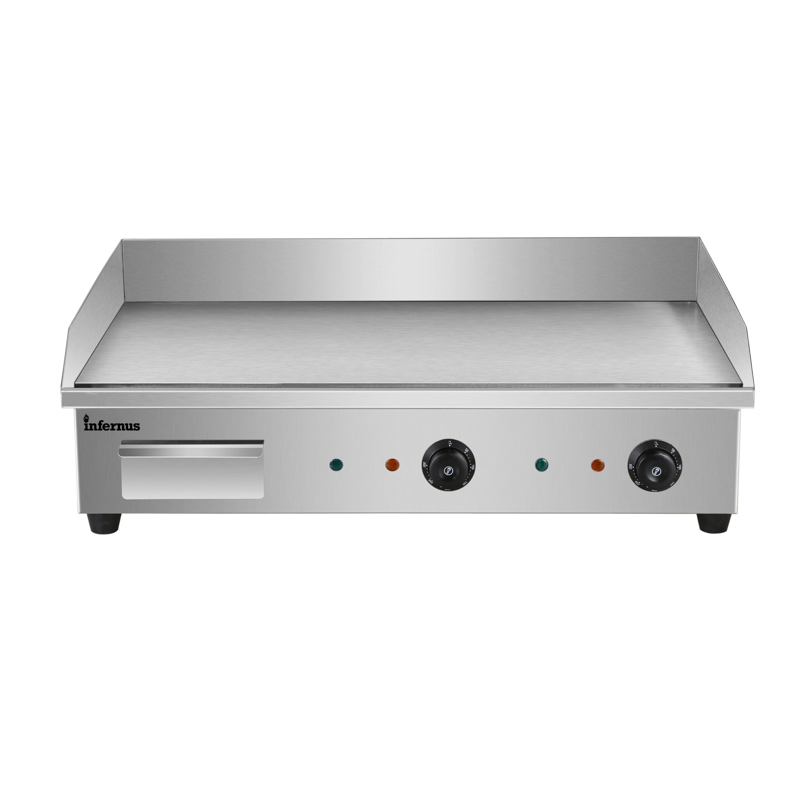 Infernus EG-820C Commercial Hard Chrome Flat Top Griddle 4.4kW Dual Zone - Image 3