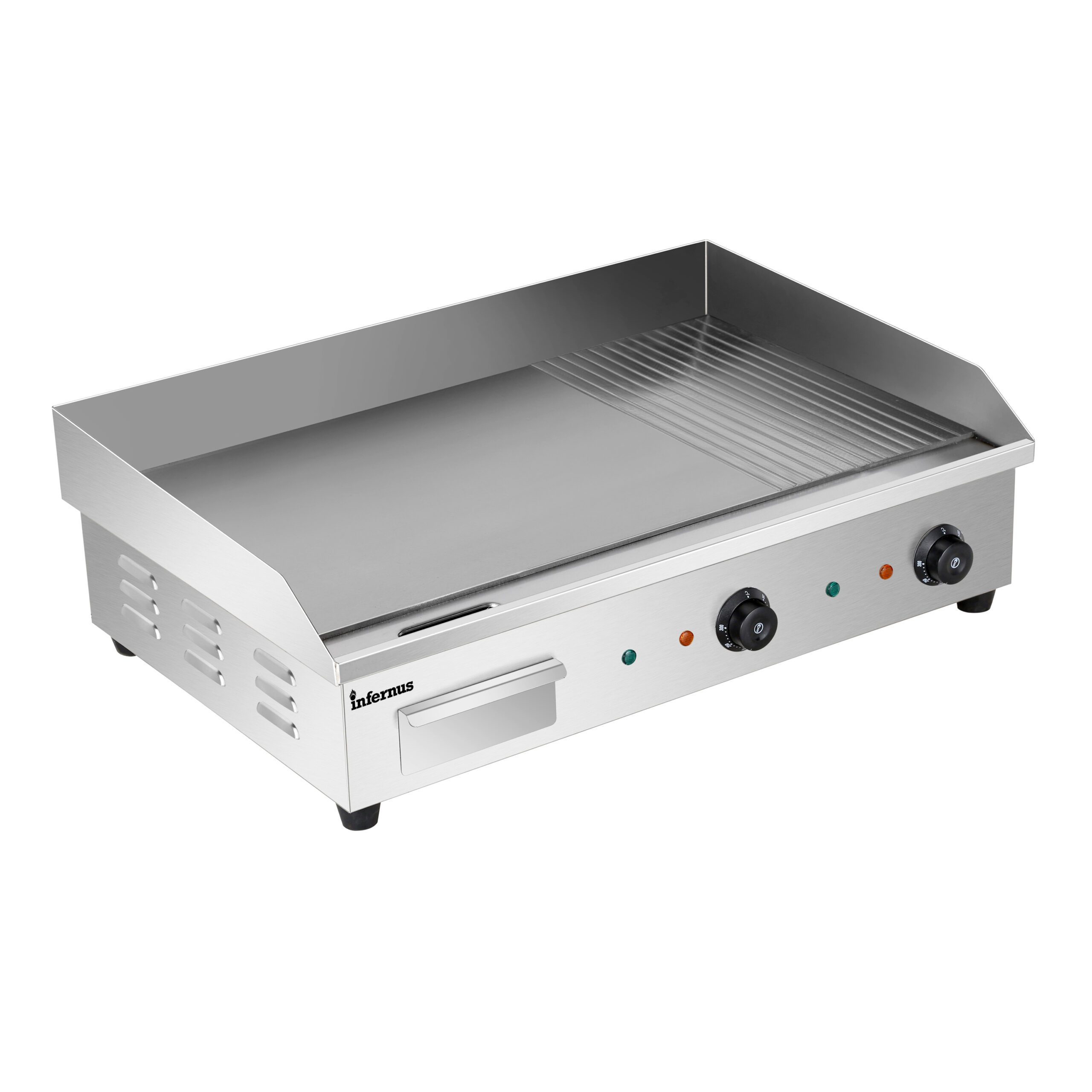 Infernus Essentials EG-822 Commercial Electric Griddle Part Ribbed 4.4kW 730mm - Image 7