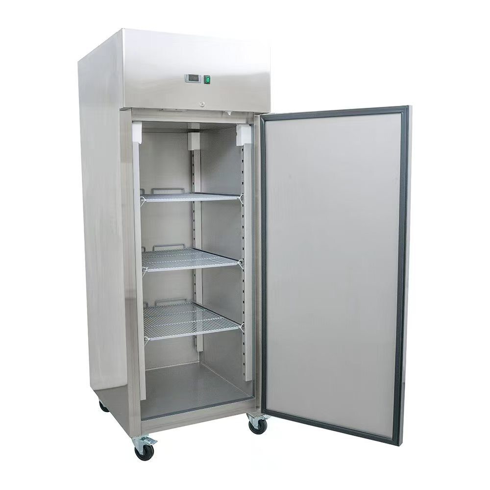 Commercial Single Door Stainless Steel Upright Fridge 650L GN 2/1 (13A) - Image 2