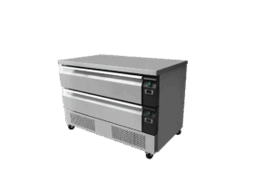 Commercial Stainless Steel 2 Drawer Undercounter Fridge Freezer 170L GN 1/1 (13A)