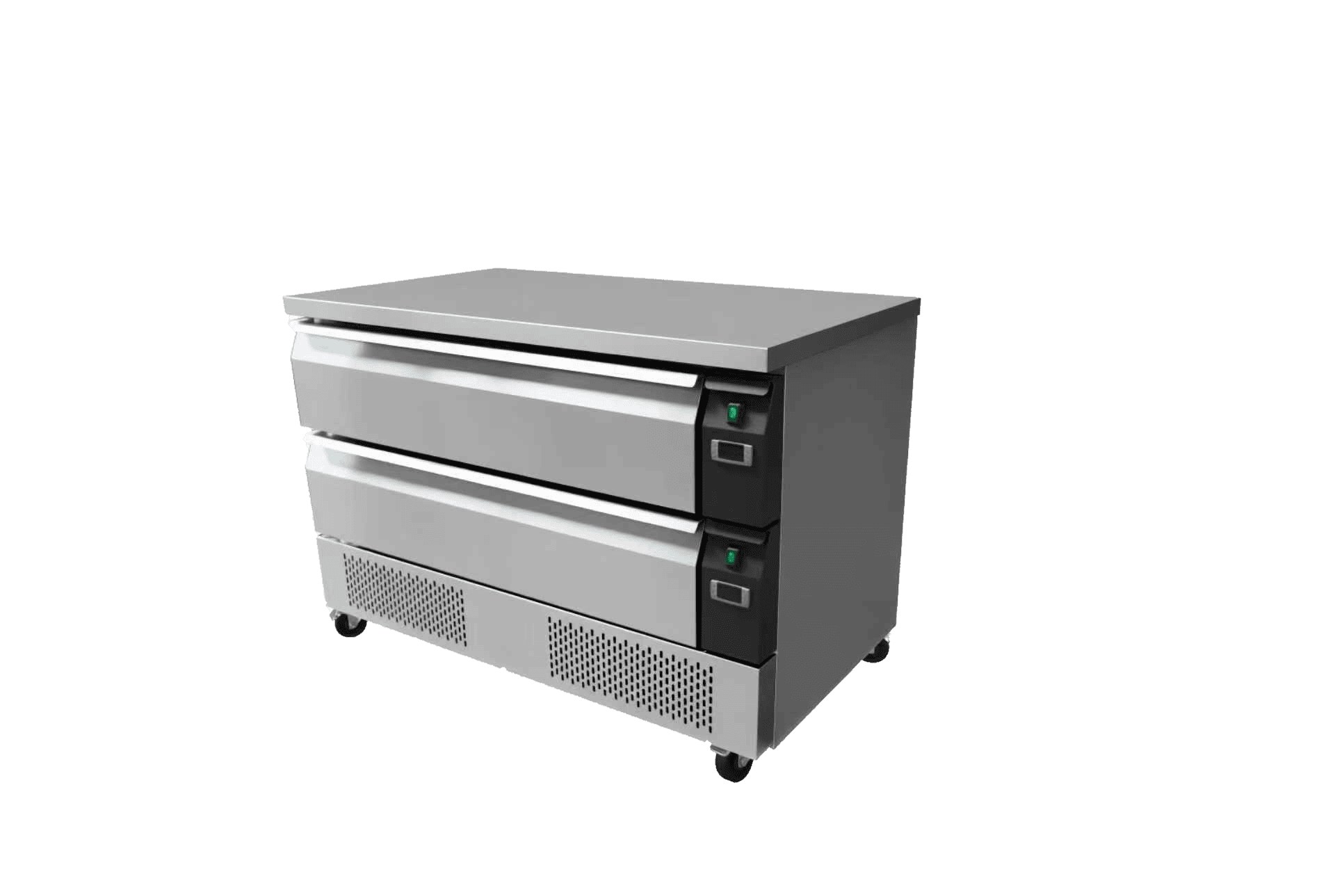 Commercial Stainless Steel 2 Drawer Undercounter Fridge Freezer 170L GN 1/1 (13A)