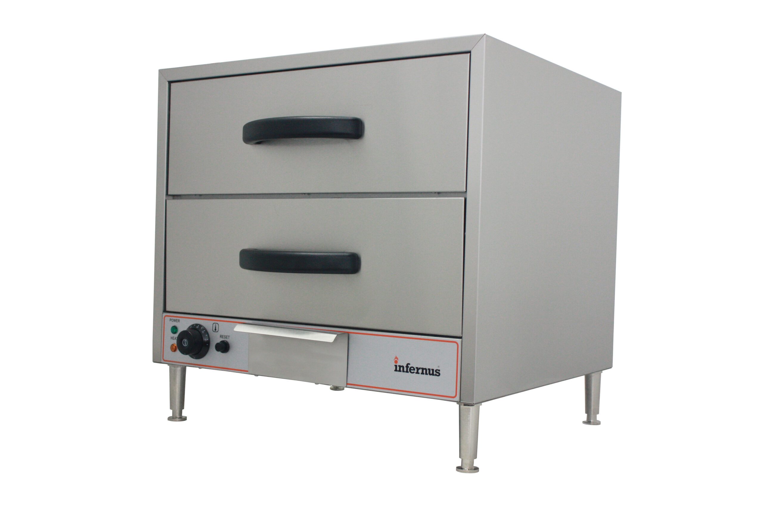 Infernus INF-WL2 Commercial 2 Drawer Warming Cabinet 1/1 GN 0.9kW (13A Plug)