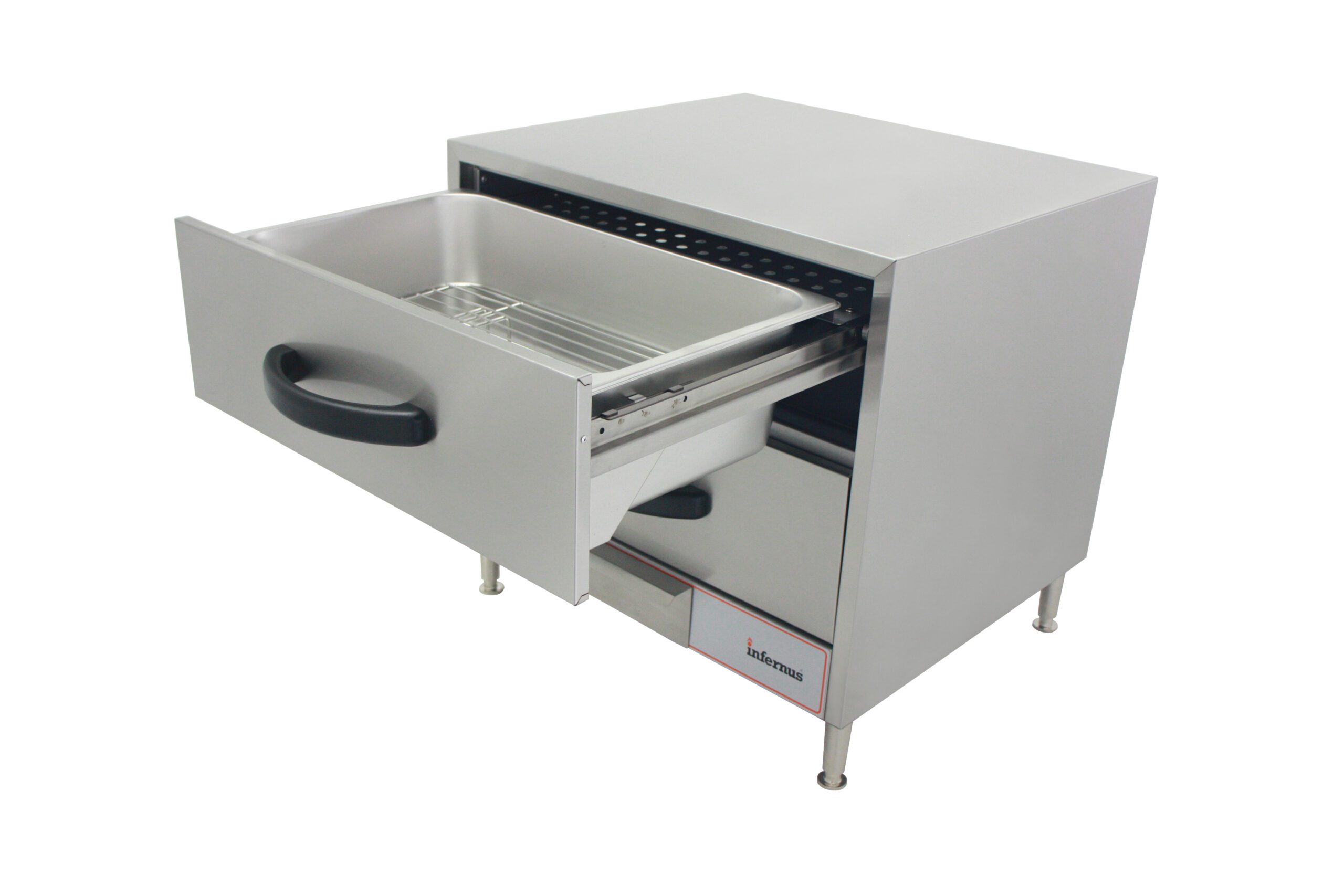 Infernus INF-WL2 Commercial 2 Drawer Warming Cabinet 1/1 GN 0.9kW (13A Plug) - Image 9