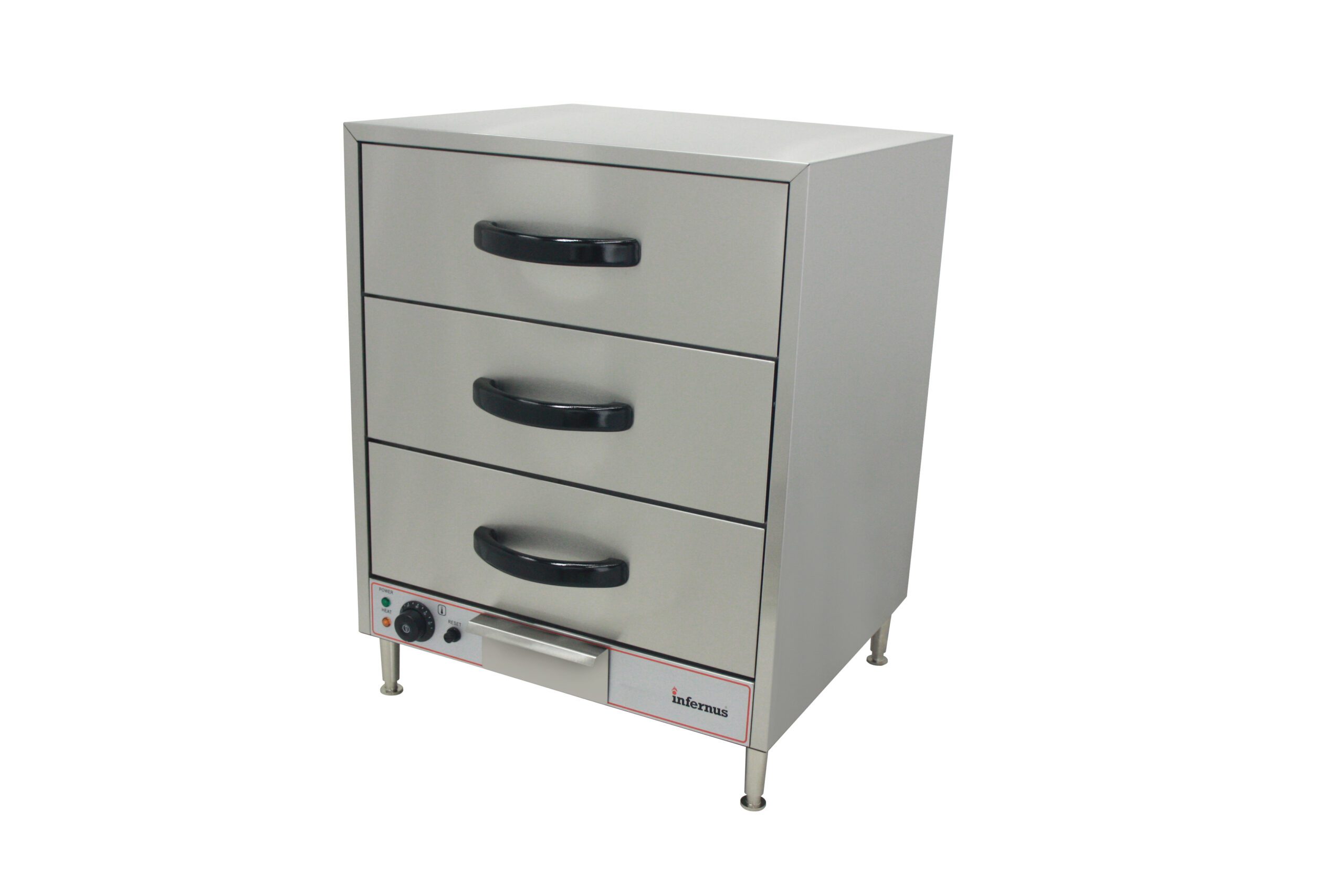 Infernus INF-WL3 Commercial 3 Drawer Warming Cabinet 1/1 GN 1.5kW (13A Plug) - Image 4
