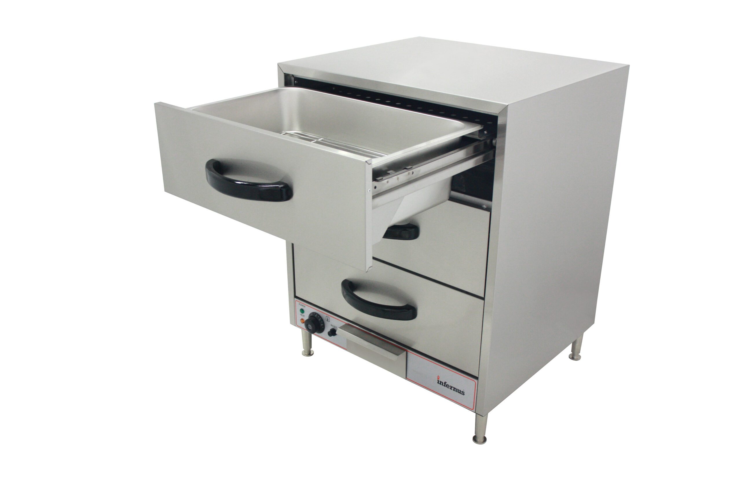 Infernus INF-WL3 Commercial 3 Drawer Warming Cabinet 1/1 GN 1.5kW (13A Plug) - Image 5