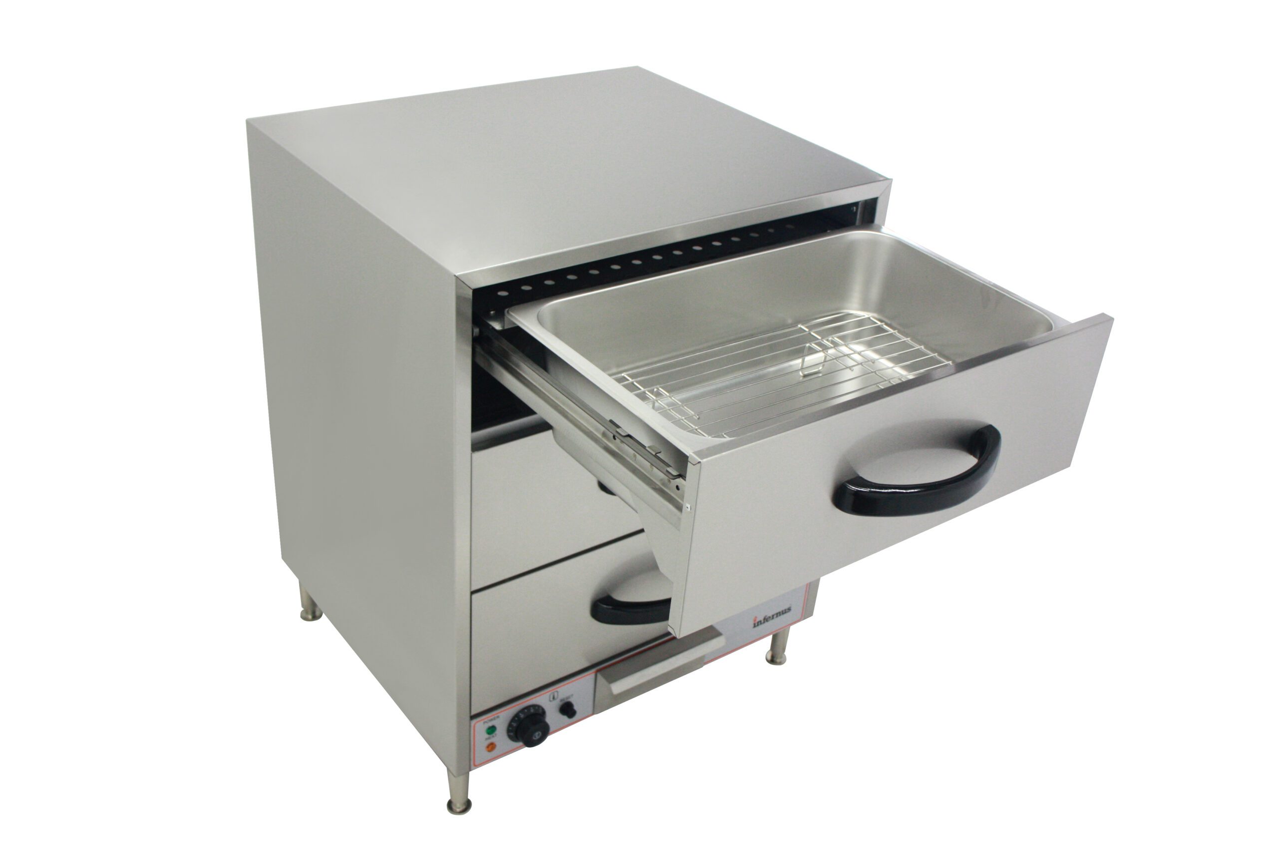 Infernus INF-WL3 Commercial 3 Drawer Warming Cabinet 1/1 GN 1.5kW (13A Plug) - Image 6