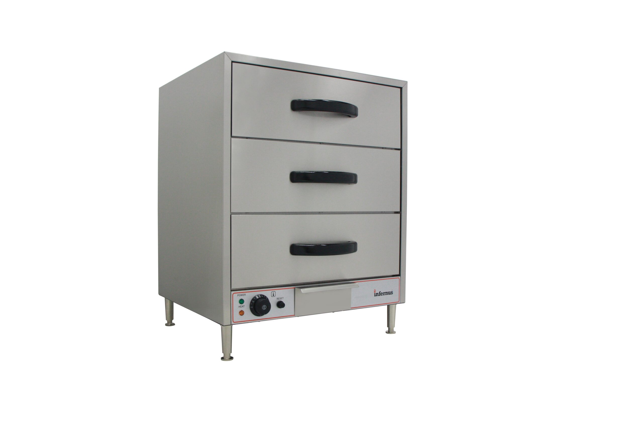 Infernus INF-WL3 Commercial 3 Drawer Warming Cabinet 1/1 GN 1.5kW (13A Plug) - Image 2