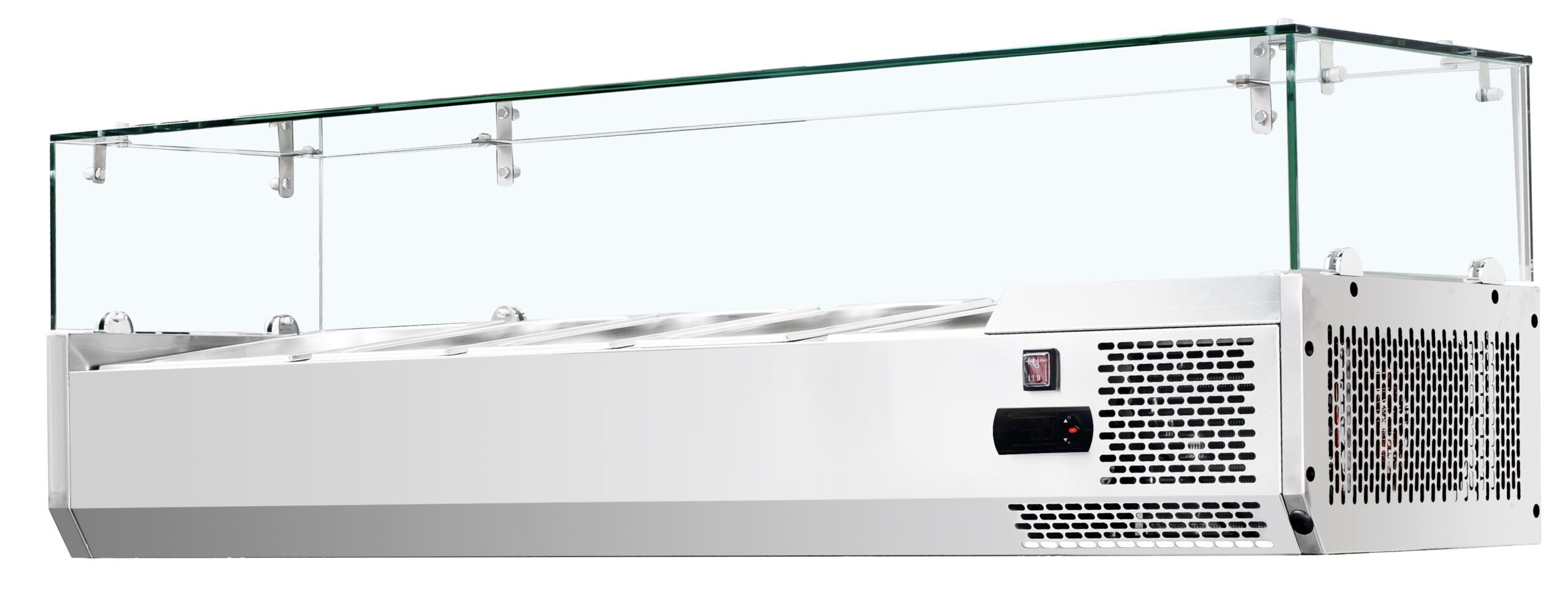 Infernus 1600mm Refrigerated Topping Unit with Glass Screen – VRX-1600 - Image 4