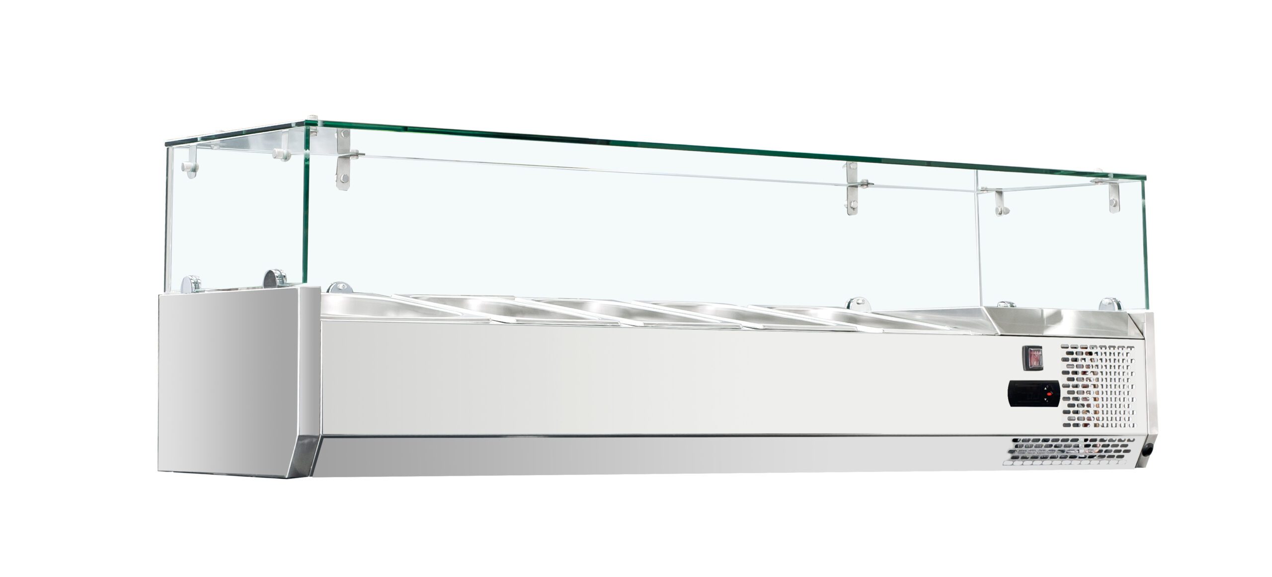 Infernus 1600mm Refrigerated Topping Unit with Glass Screen – VRX-1600