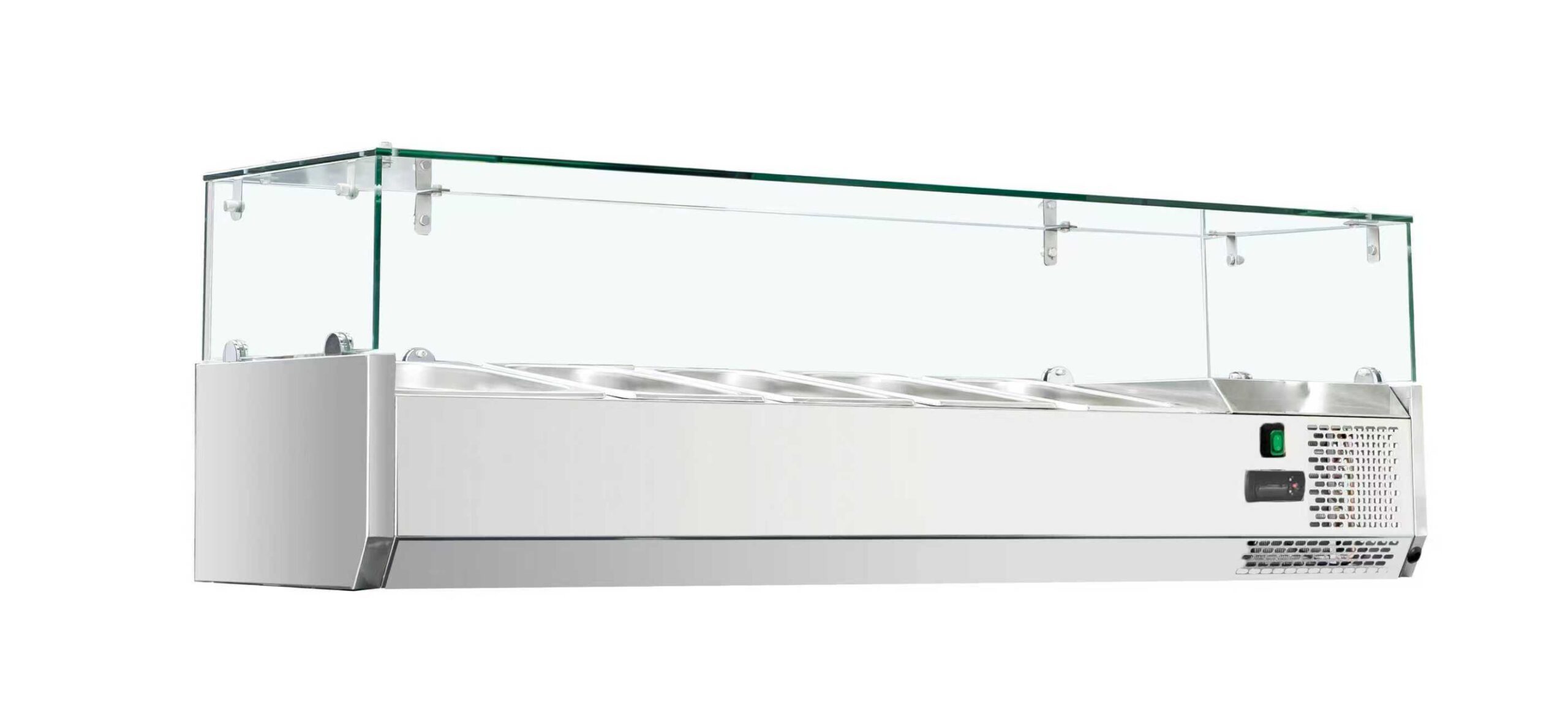 Infernus 1000mm Refrigerated Topping Unit with Glass Screen – VRX-1000 - Image 2