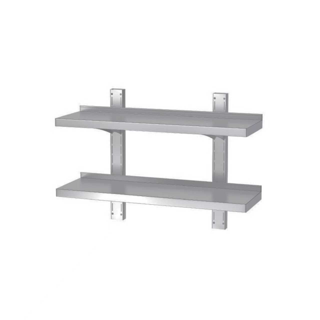 Infernus Adjustable Stainless Steel Wall Shelf - 120cm